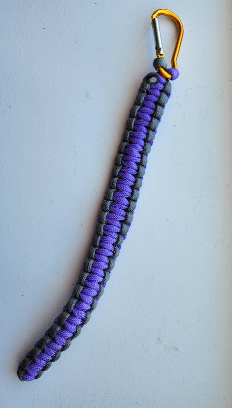 Grey & Purple Keychain