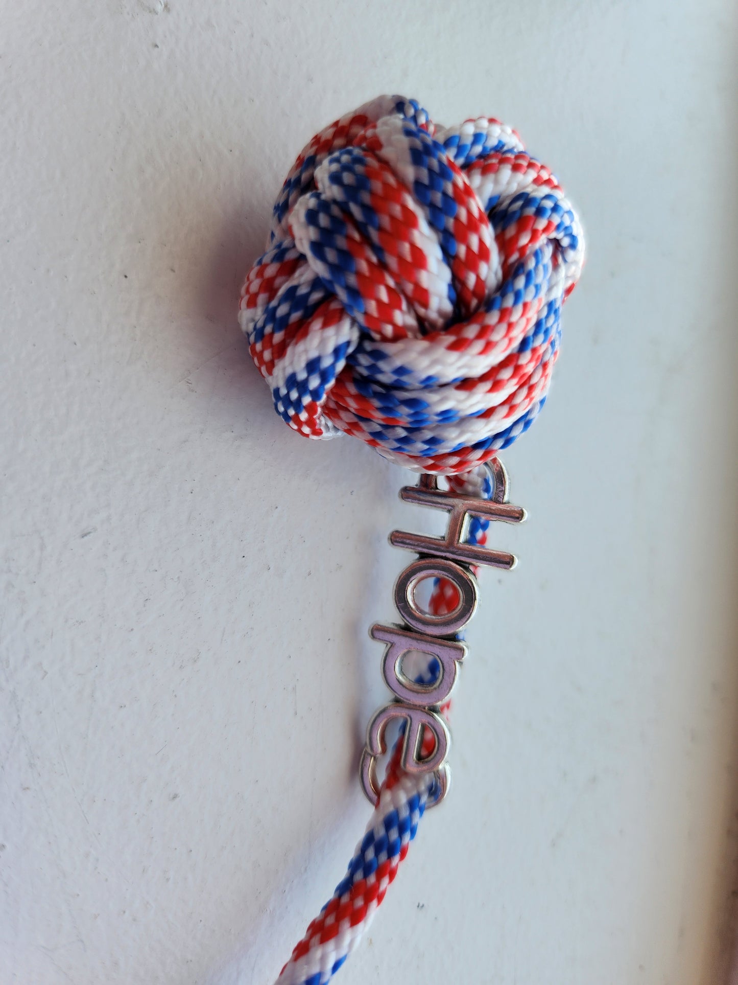 Red, White, & Blue Keychain w/ Charm